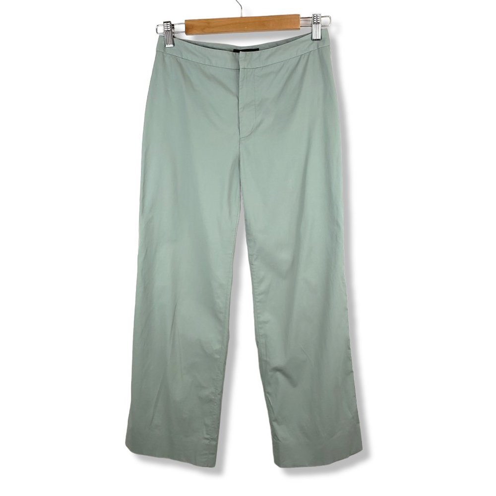 Banana Republic Green Stretch Cropped Dress Pants Size 2